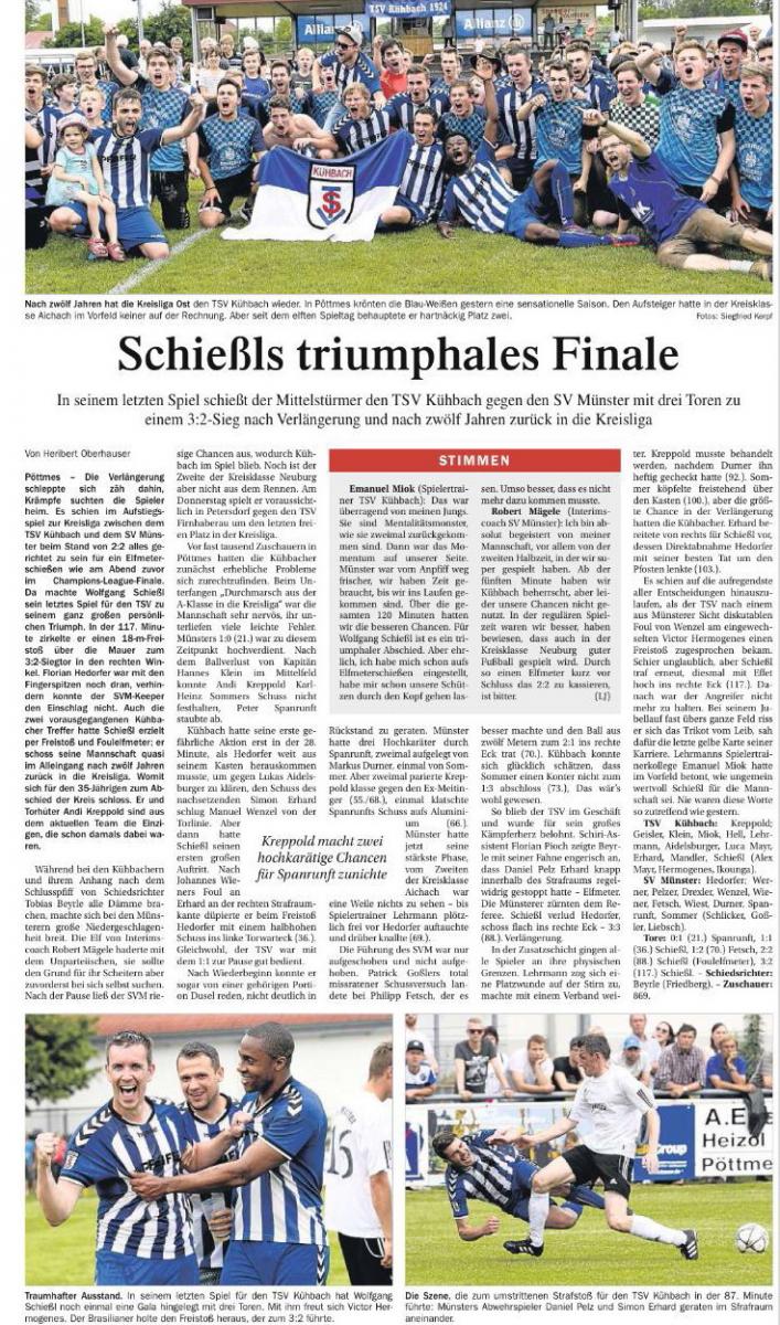 AIC Zeitung Montag 30.05.2016